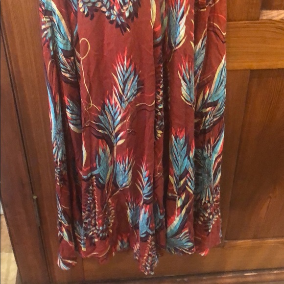 Free People red tropical Alissa Jumpsuit NWOT - Picture 5 of 8